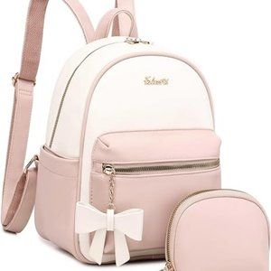 Eslcorri Mini Backpack Purse for Women - Girls Bowknot Fashion Backpack
